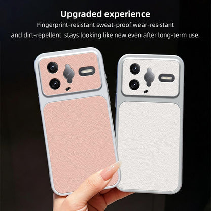For Redmi K80 Pro Lambskin Series Skin Feel Shockproof Phone Case(Silver)