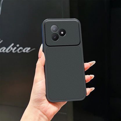 For Redmi K80 Ultra Lambskin Series Skin Feel Shockproof Phone Case(Black)
