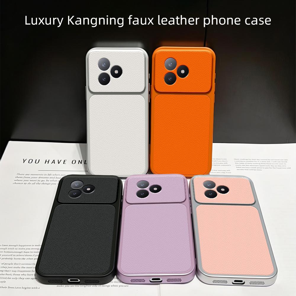 For Redmi K80 Ultra Lambskin Series Skin Feel Shockproof Phone Case(Black)