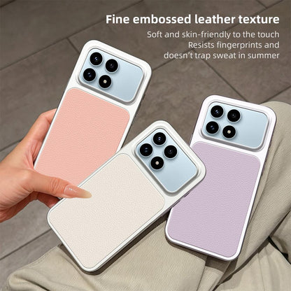 For Redmi K90 Lambskin Series Skin Feel Shockproof Phone Case(Pink)