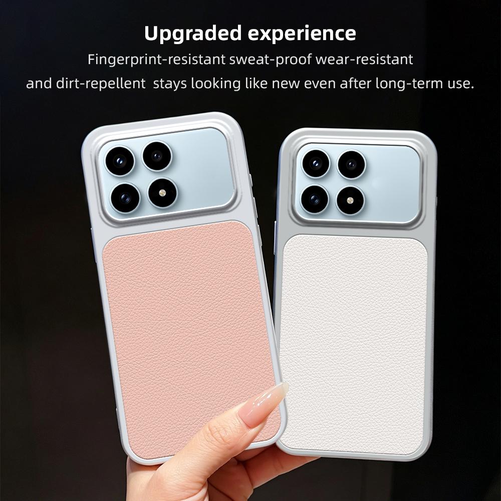 For Redmi K90 Lambskin Series Skin Feel Shockproof Phone Case(Pink)