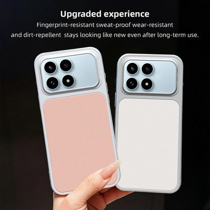 For Redmi K90 Lambskin Series Skin Feel Shockproof Phone Case(Pink)