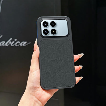 For Redmi K90 Lambskin Series Skin Feel Shockproof Phone Case(Black)