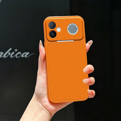 For Redmi K90 Max 5G Lambskin Series Skin Feel Shockproof Phone Case(Orange)