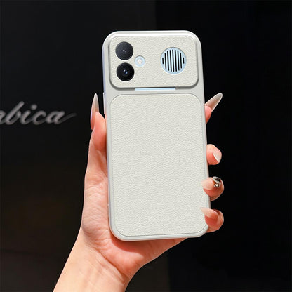 For Redmi K90 Max 5G Lambskin Series Skin Feel Shockproof Phone Case(Silver)