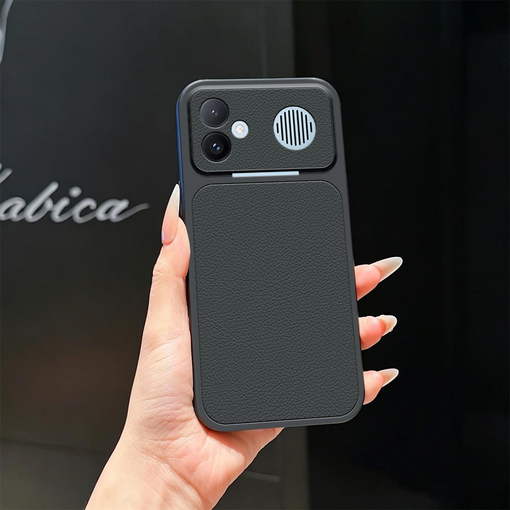 For Redmi K90 Max 5G Lambskin Series Skin Feel Shockproof Phone Case(Black)