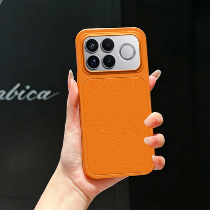 For Redmi K90 Pro Max 5G Lambskin Series Skin Feel Shockproof Phone Case(Orange)
