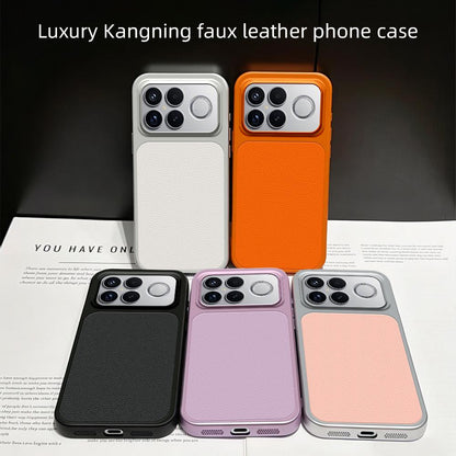 For Redmi K90 Pro Max 5G Lambskin Series Skin Feel Shockproof Phone Case(Orange)