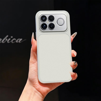 For Redmi K90 Pro Max 5G Lambskin Series Skin Feel Shockproof Phone Case(Silver)