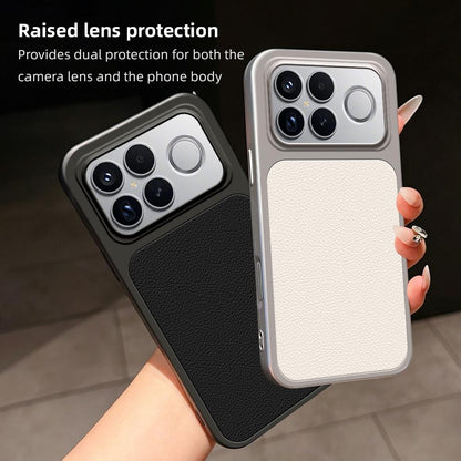For Redmi K90 Pro Max 5G Lambskin Series Skin Feel Shockproof Phone Case(Black)