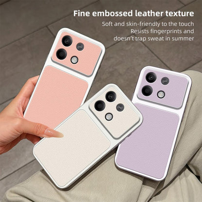 For Redmi Note 13 5G Lambskin Series Skin Feel Shockproof Phone Case(Purple)