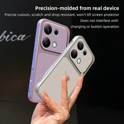 For Redmi Note 13 Pro 4G Lambskin Series Skin Feel Shockproof Phone Case(Pink)