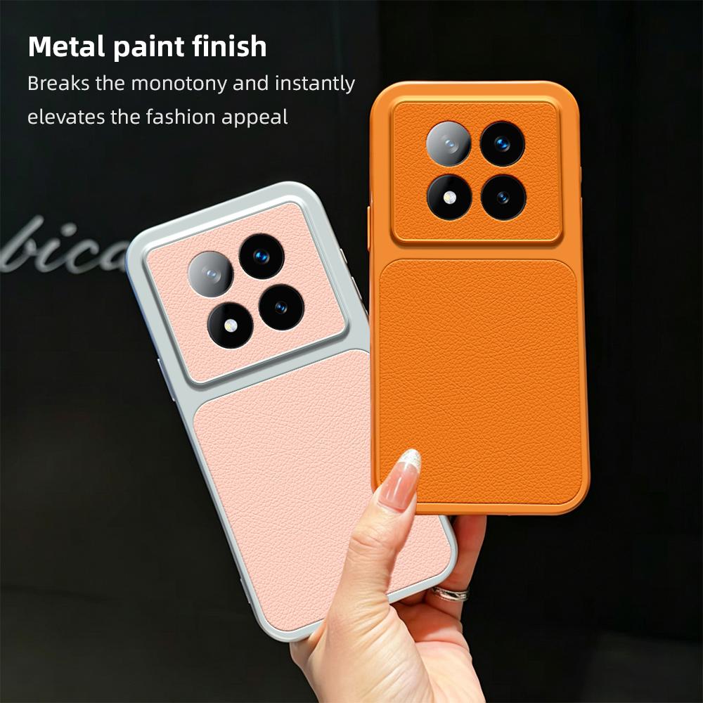 For Redmi Note 14 Pro+ 5G Lambskin Series Skin Feel Shockproof Phone Case(Silver)