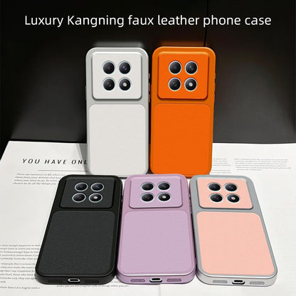 For Redmi Note 15 Global 164mm / Poco M8 5G Lambskin Series Skin Feel Shockproof Phone Case(Orange)