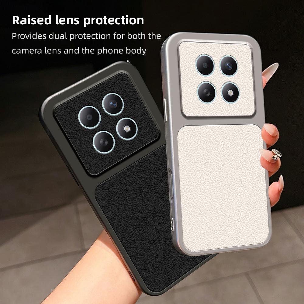 For Redmi Note 15 Global 164mm / Poco M8 5G Lambskin Series Skin Feel Shockproof Phone Case(Black)
