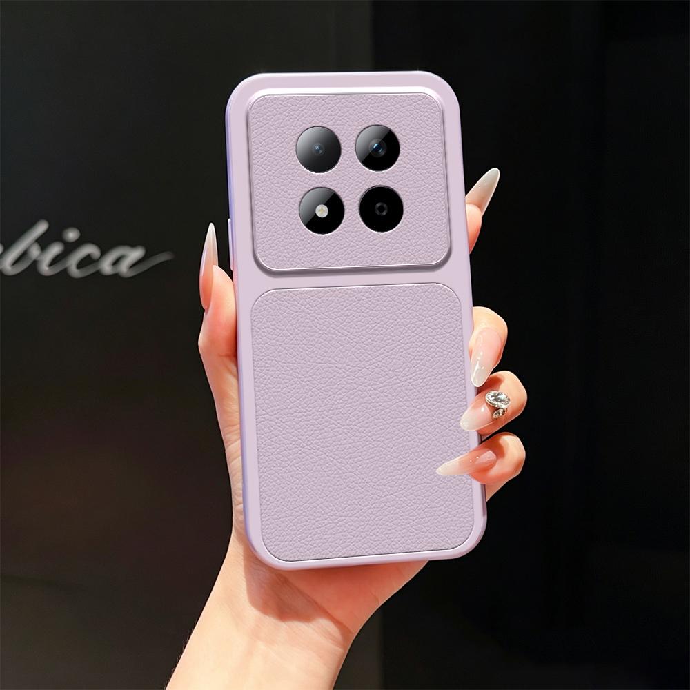 For Redmi Note 15 Pro 5G Global 163.6mm Lambskin Series Skin Feel Shockproof Phone Case(Purple)