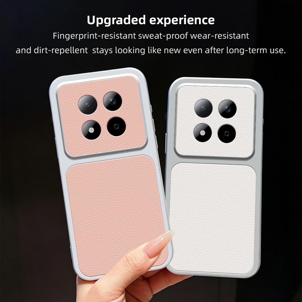For Redmi Note 15 Pro 5G Global 163.6mm Lambskin Series Skin Feel Shockproof Phone Case(Purple)
