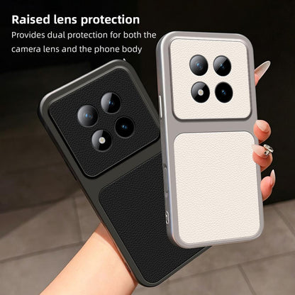 For Redmi Note 15 Pro+ 5G Global 163.3mm Lambskin Series Skin Feel Shockproof Phone Case(Black)