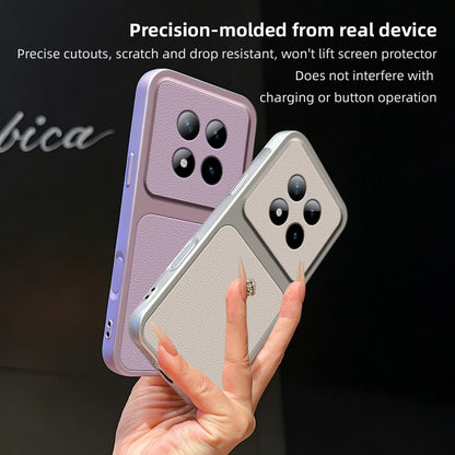 For Redmi Note 15 Pro+ 5G Global 163.3mm Lambskin Series Skin Feel Shockproof Phone Case(Black)