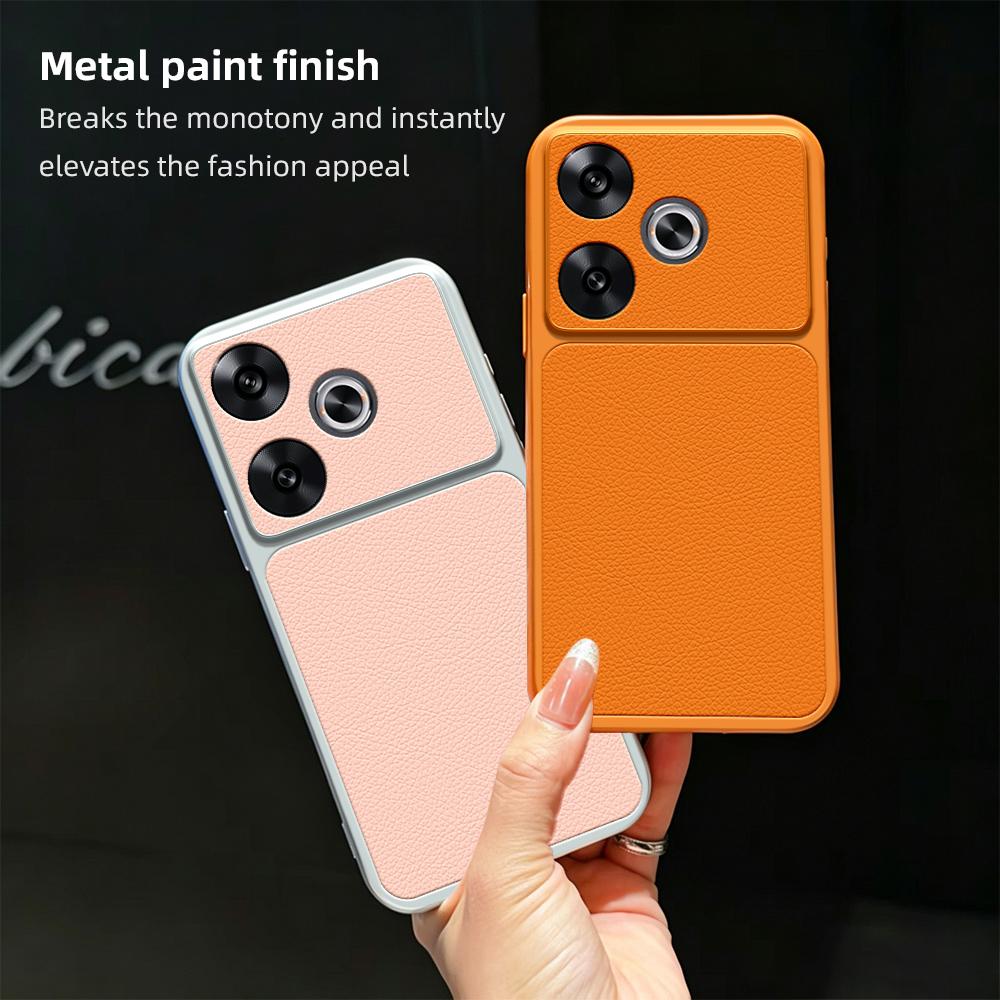 For Redmi Turbo 3 5G Lambskin Series Skin Feel Shockproof Phone Case(Pink)