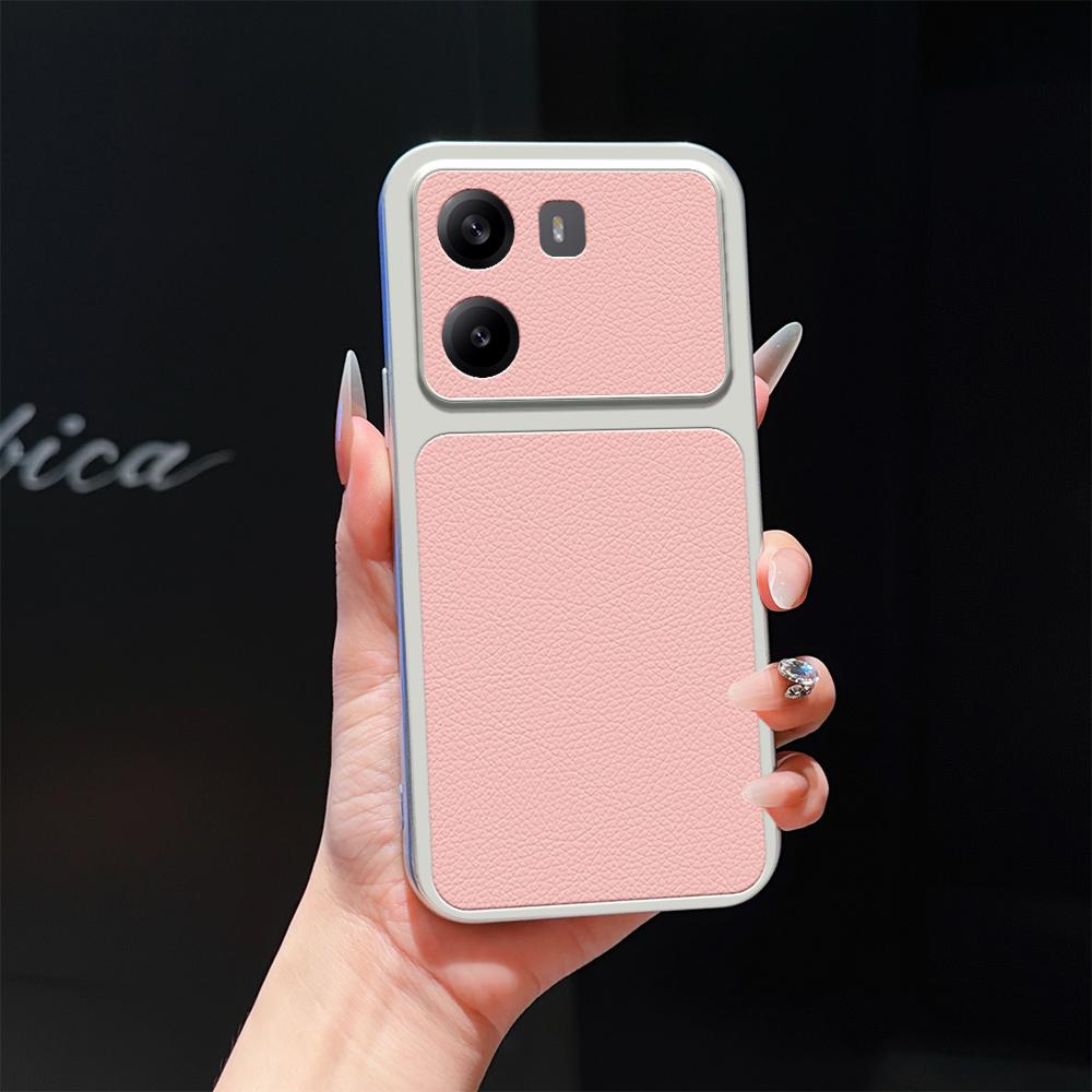 For Redmi Turbo 4 / Poco X7 Pro Lambskin Series Skin Feel Shockproof Phone Case(Pink)