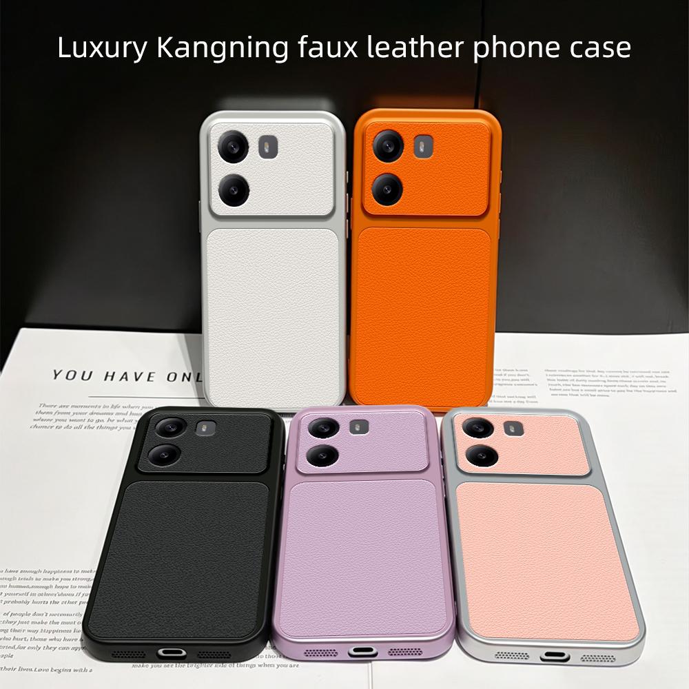 For Redmi Turbo 4 / Poco X7 Pro Lambskin Series Skin Feel Shockproof Phone Case(Pink)