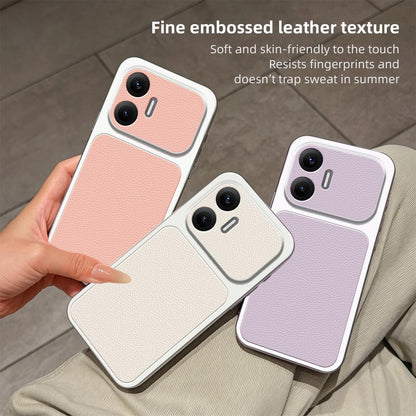 For Redmi Turbo 4 Pro / Poco F7 Lambskin Series Skin Feel Shockproof Phone Case(Pink)