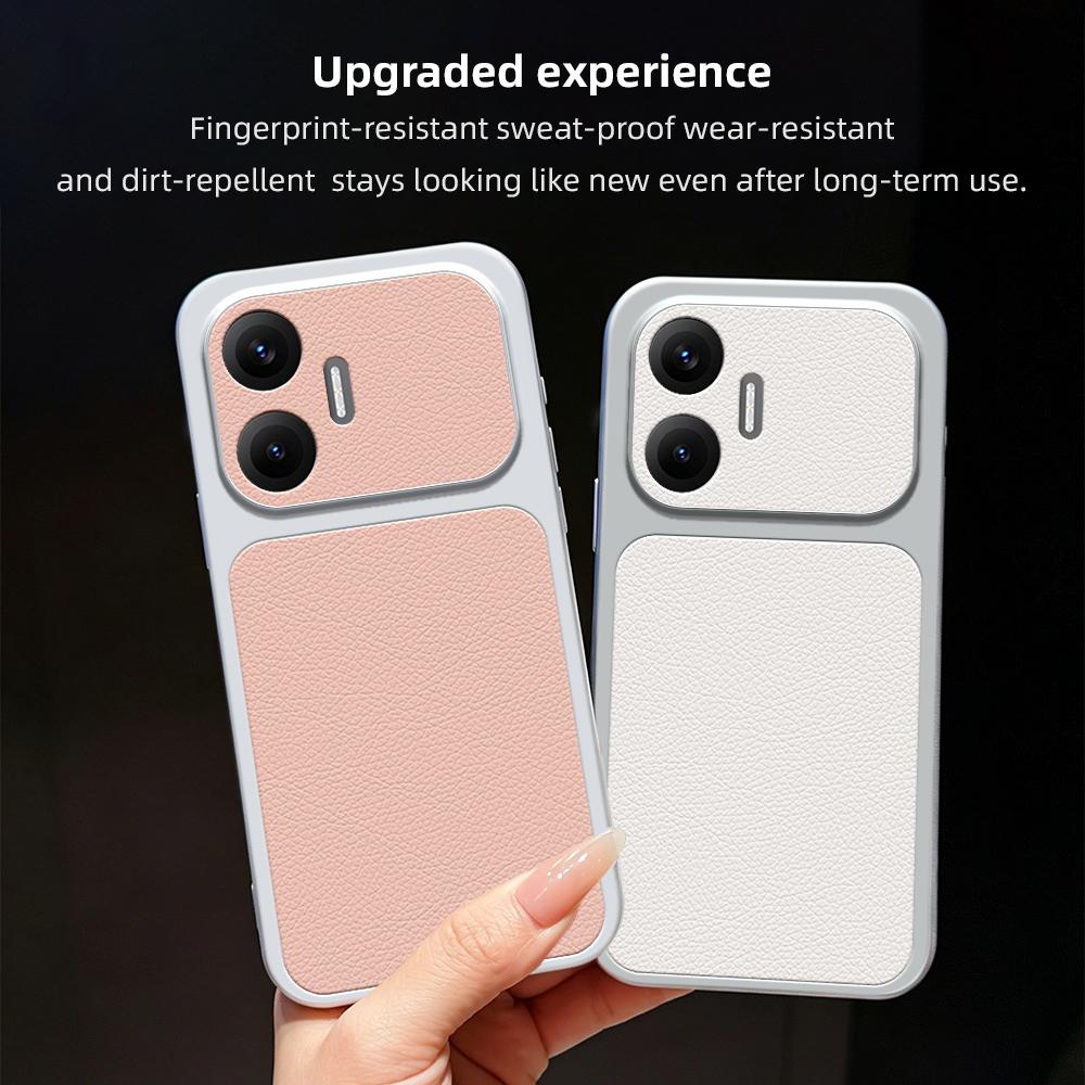 For Redmi Turbo 4 Pro / Poco F7 Lambskin Series Skin Feel Shockproof Phone Case(Pink)
