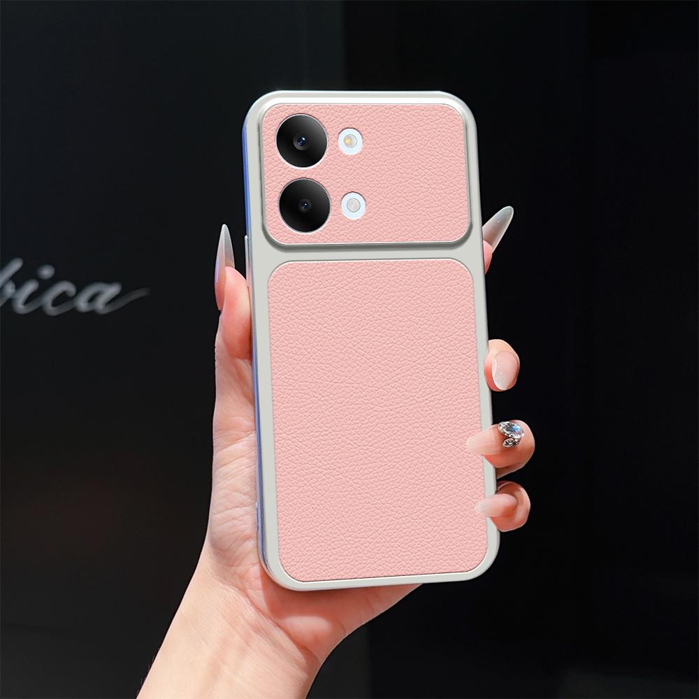 For Redmi Turbo 5 Max / Poco X8 Pro Max Lambskin Series Skin Feel Shockproof Phone Case(Pink)