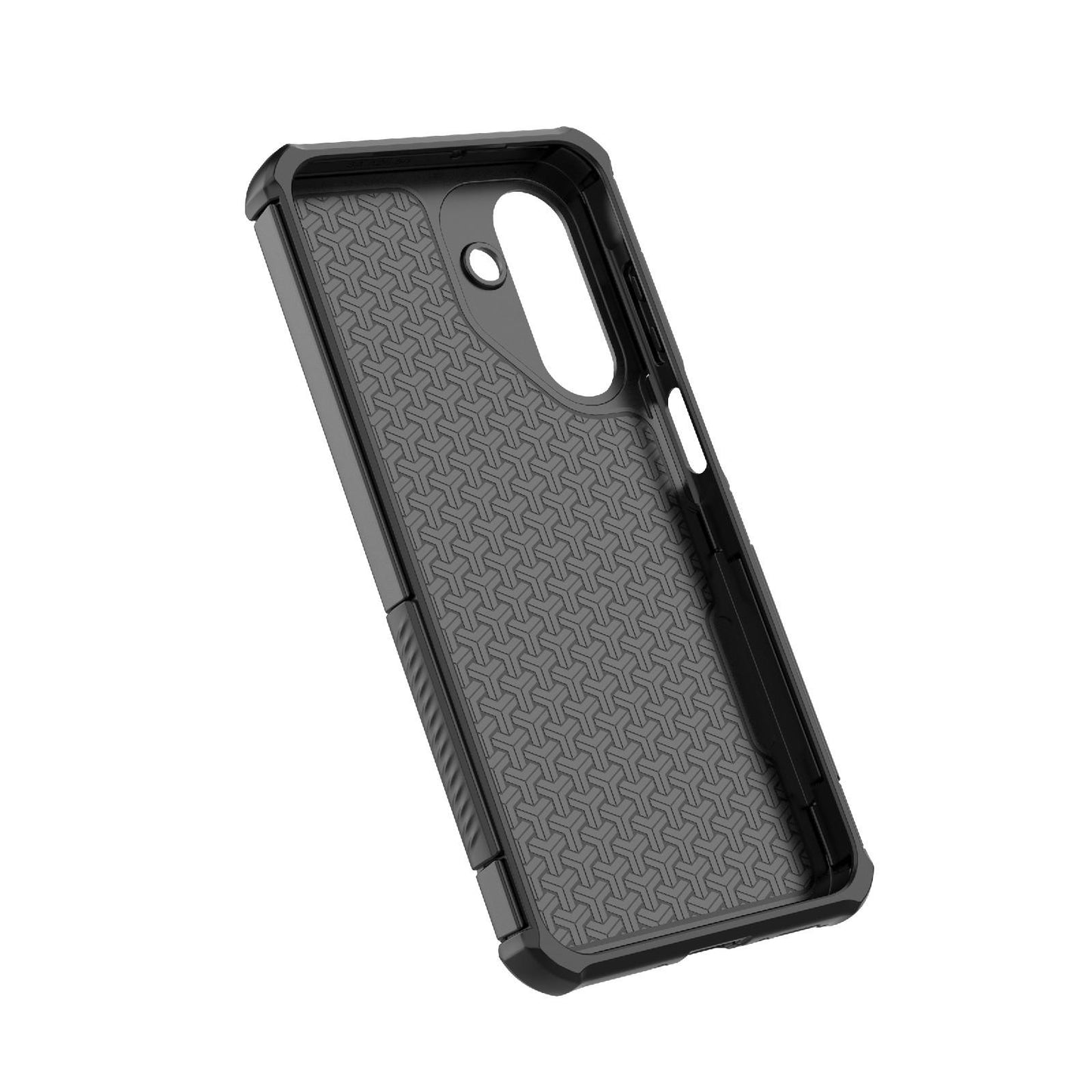 For Galaxy A26 5G Rugged Carbon Fiber Texture Airbag Shockproof Magnetic Phone Case(Purple)
