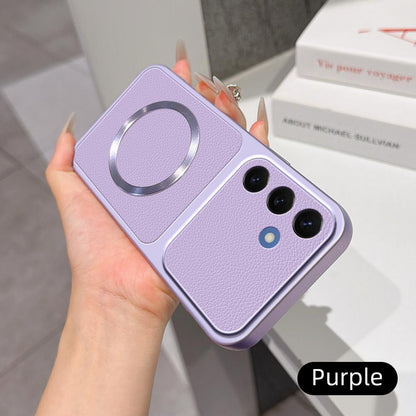 For Galaxy S26 5G Lambskin Series Magnetic Skin Feel Phone Case(Purple)