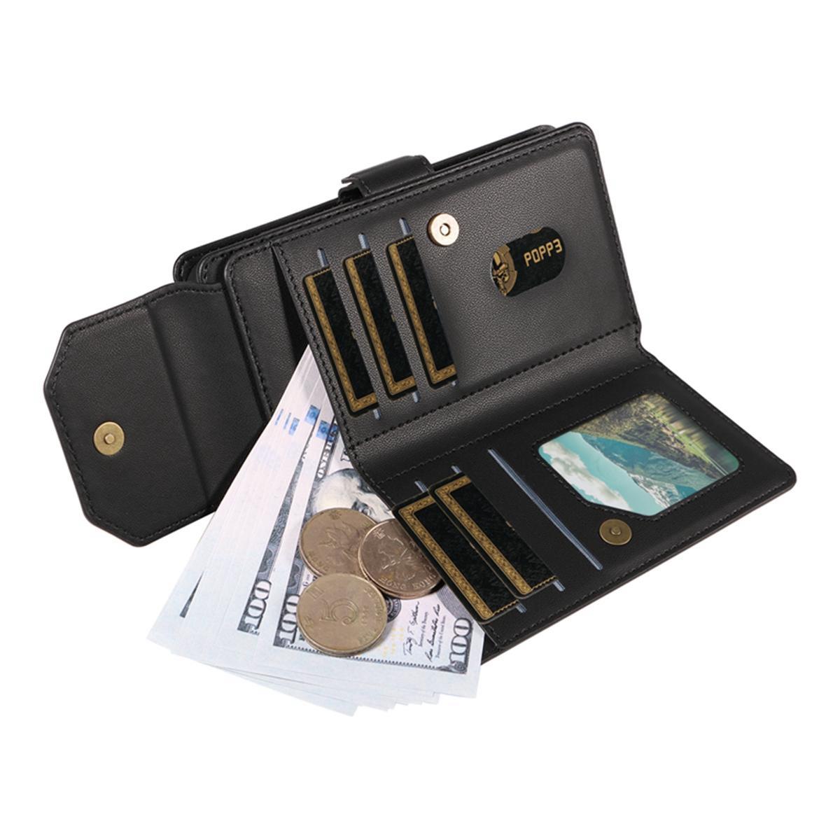 For Redmi Note 17 5G/4G Global 171mm Multi Card Wallet Leather Phone Case with Strap(Black)