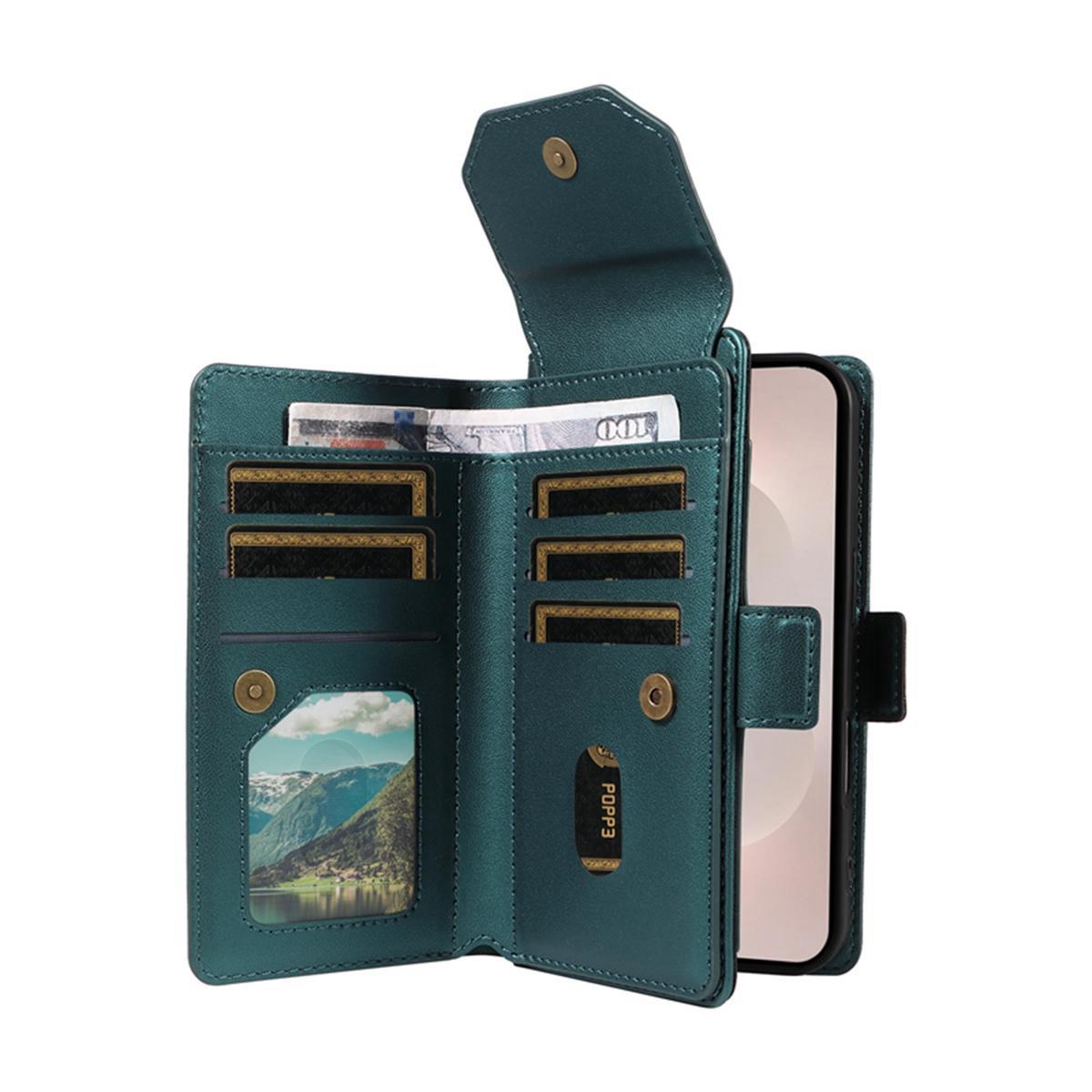 For Redmi Note 17 5G/4G Global 171mm Multi Card Wallet Leather Phone Case with Strap(Green)
