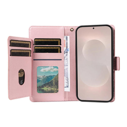 For Redmi Note 17 5G/4G Global 171mm Multi Card Wallet Leather Phone Case with Strap(Rose Gold)