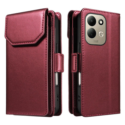 For Redmi 17 5G / 4G Global 170mm Multi Card Wallet Leather Phone Case with Strap(Red)
