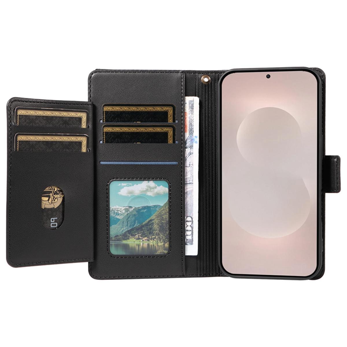 For Redmi 17 5G / 4G Global 170mm Multi Card Wallet Leather Phone Case with Strap(Black)