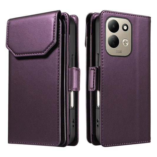 For Redmi 17 5G / 4G Global 170mm Multi Card Wallet Leather Phone Case with Strap(Purple)