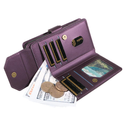 For Redmi 17 5G / 4G Global 170mm Multi Card Wallet Leather Phone Case with Strap(Purple)