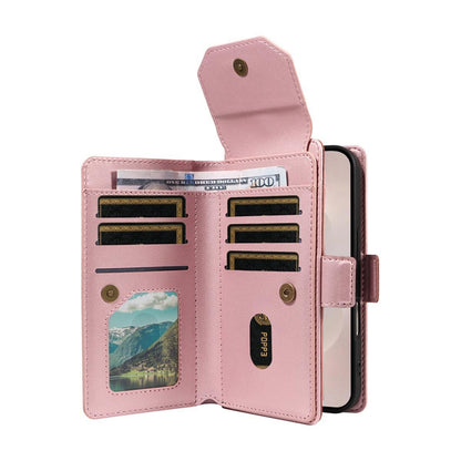 For Redmi 17 5G / 4G Global 170mm Multi Card Wallet Leather Phone Case with Strap(Rose Gold)