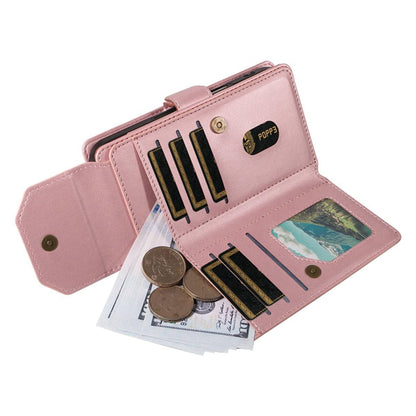 For Redmi 17 5G / 4G Global 170mm Multi Card Wallet Leather Phone Case with Strap(Rose Gold)