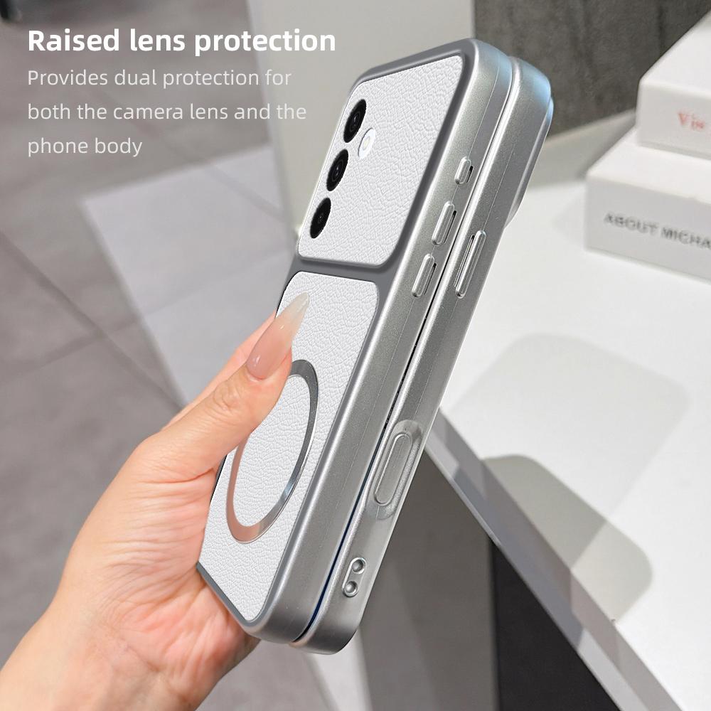 For Galaxy A37 5G Lambskin Series Magnetic Skin Feel Phone Case(Pink)