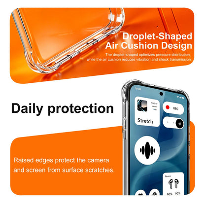 For Nothing Phone 4b imak Shockproof Airbag TPU Phone Case(Transparent)