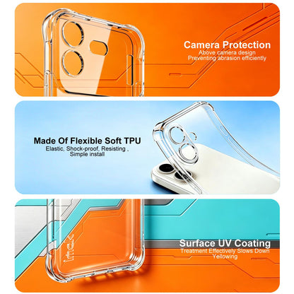For Nothing Phone 4b imak Shockproof Airbag TPU Phone Case(Transparent)