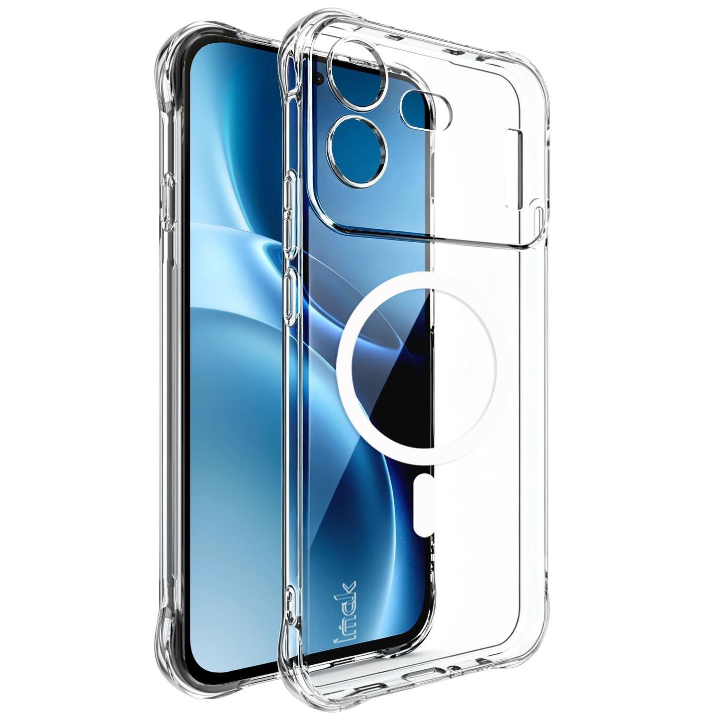 For Nothing Phone 4b imak Magnetic Shockproof Airbag TPU Phone Case(Transparent)