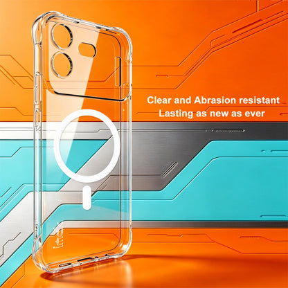For Nothing Phone 4b imak Magnetic Shockproof Airbag TPU Phone Case(Transparent)