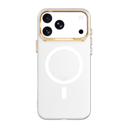 For iPhone 18 Pro Max ABEEL Transparent Magnetic Hardened PC Phone Case(White)