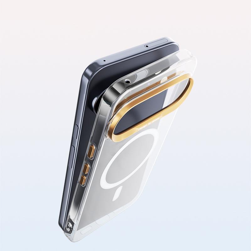 For Google Pixel 10a ABEEL Transparent Magnetic Hardened PC Phone Case(White)