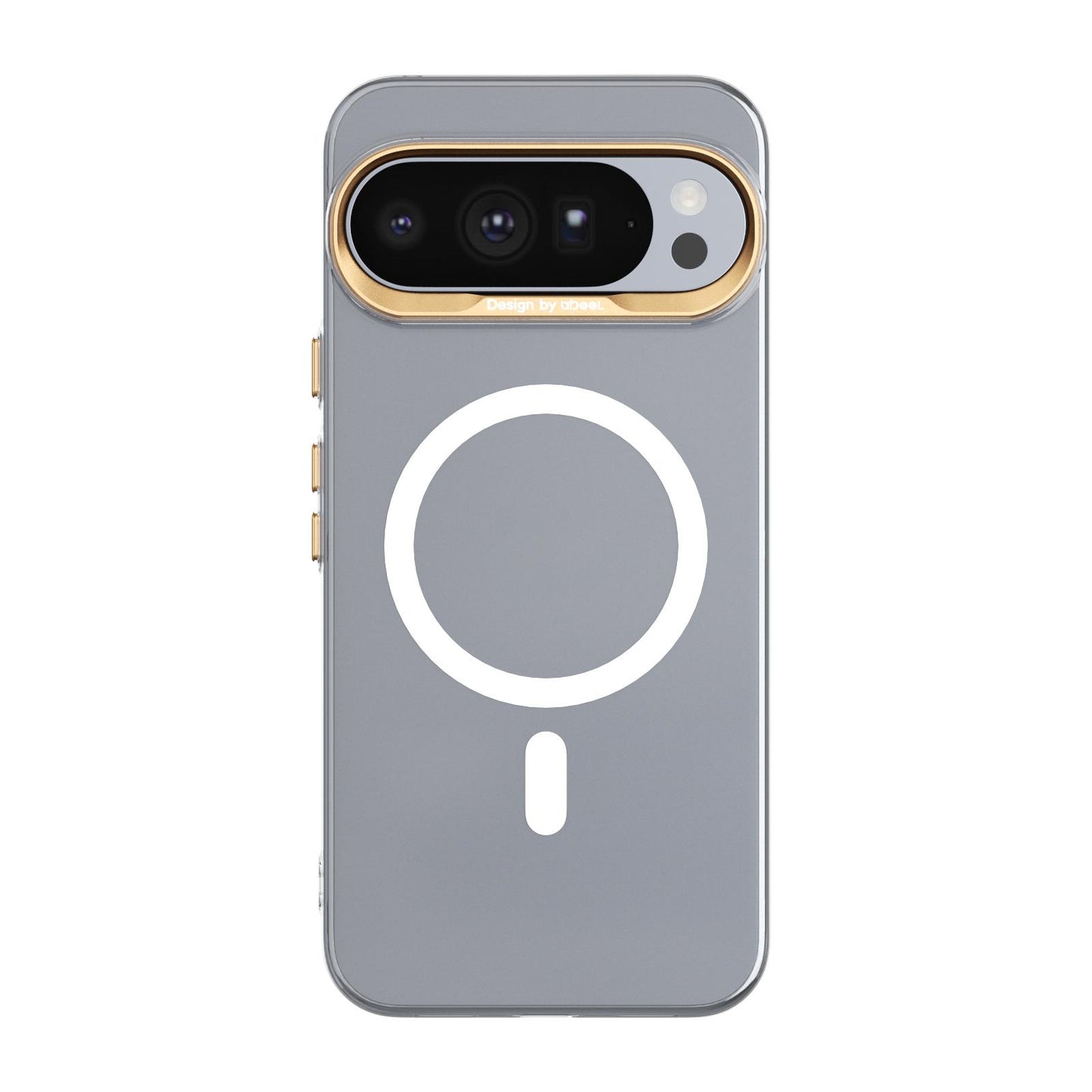 For Google Pixel 10 Pro XL ABEEL Transparent Magnetic Hardened PC Phone Case(White)