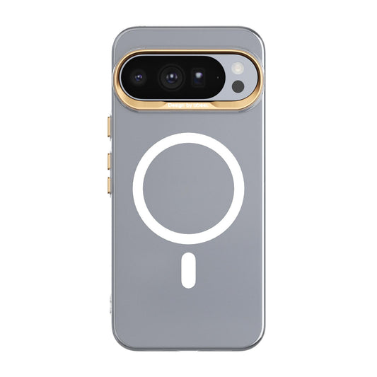 For Google Pixel 10 Pro XL ABEEL Transparent Magnetic Hardened PC Phone Case(White)