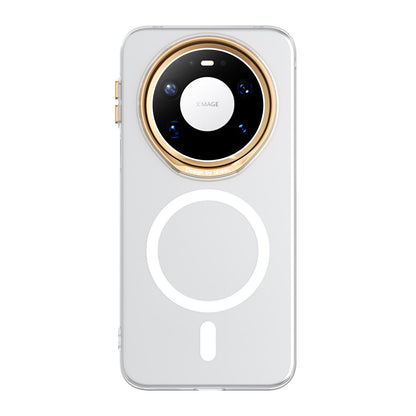 For Huawei Mate 80 Pro Max ABEEL Transparent Magnetic Hardened PC Phone Case(White)
